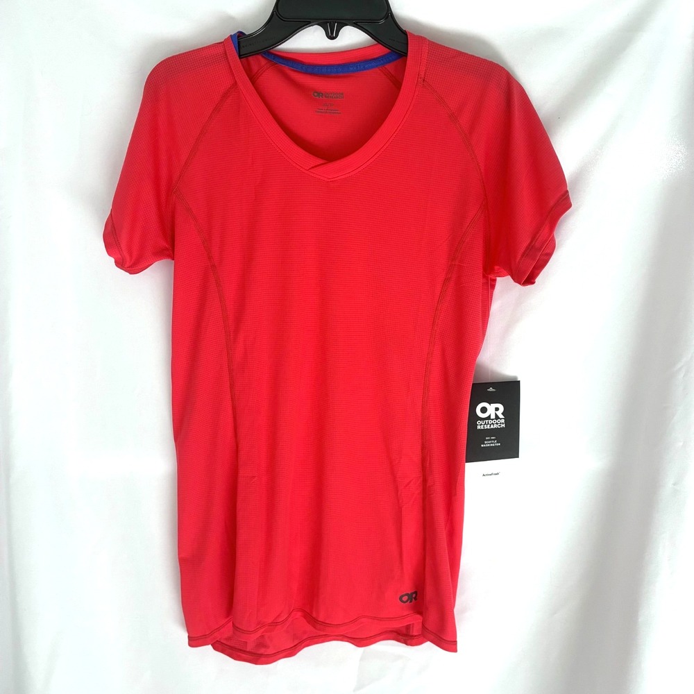 Outdoor Research Womens Echo T Shirt Size XS Rhubarb Short Sleeve NWT